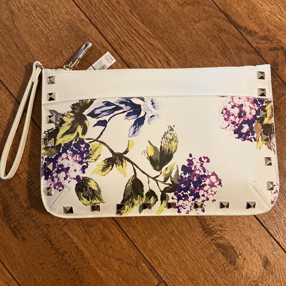 WHBM White Floral Clutch - Picture 2 of 12